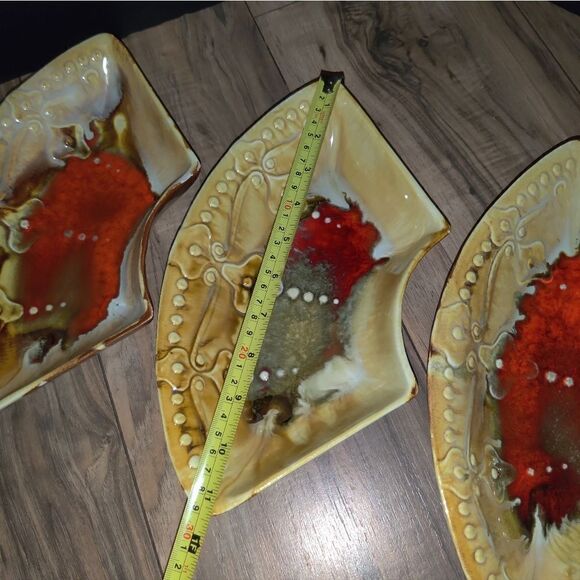 Marcia Of California Vintage Mid Century Soup Tureen MU-1 USA Plate Bowls &Ladle - Picture 9 of 13